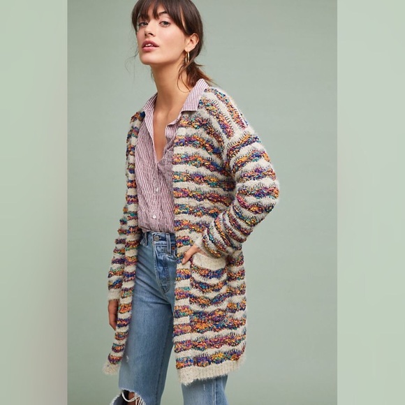 Moth Anthro Rainbow Striped Metallic 